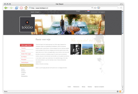 Website Villa Loggio
