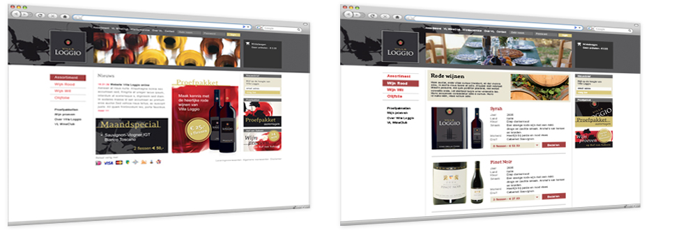 Villa Loggio wijnshop